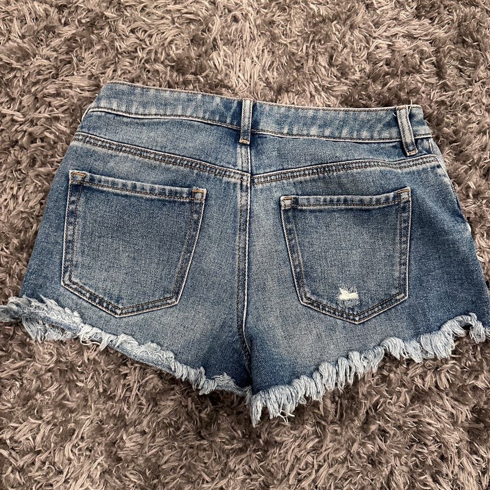 PACSUN Jean shorts high rise woman’s size 27 - Picture 4 of 4